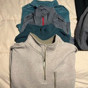 XL Magellan 1/4 zip, XL quarter zips in 3 other colors